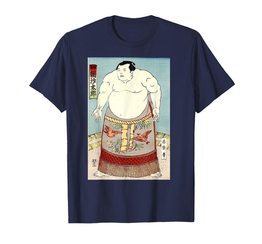 Sumo T-Shirt - Awesome Japanese Retro Antique Art Print T-Shirt