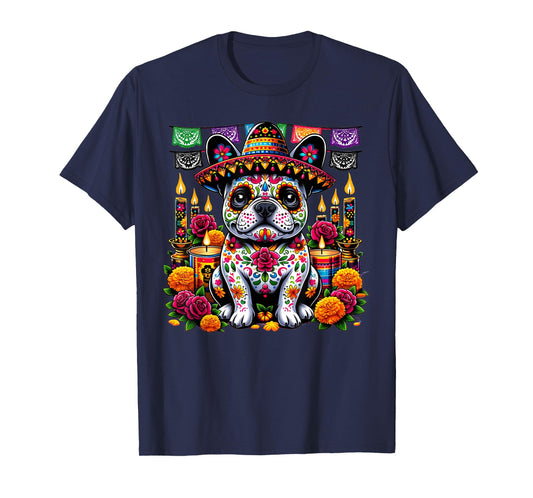 Dia De Muertos Frenchie T-Shirt