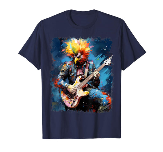 Rock Guitar Chicken Guitarist T-Shirt