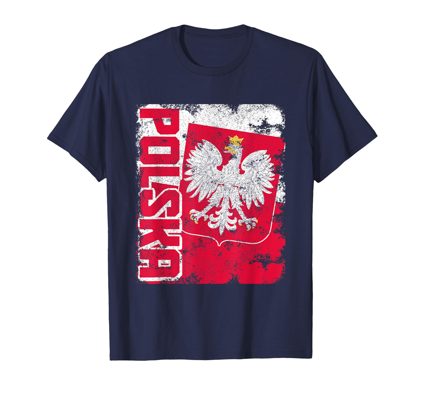 Polska Poland Flag Pride Eagle Polish Roots T-Shirt