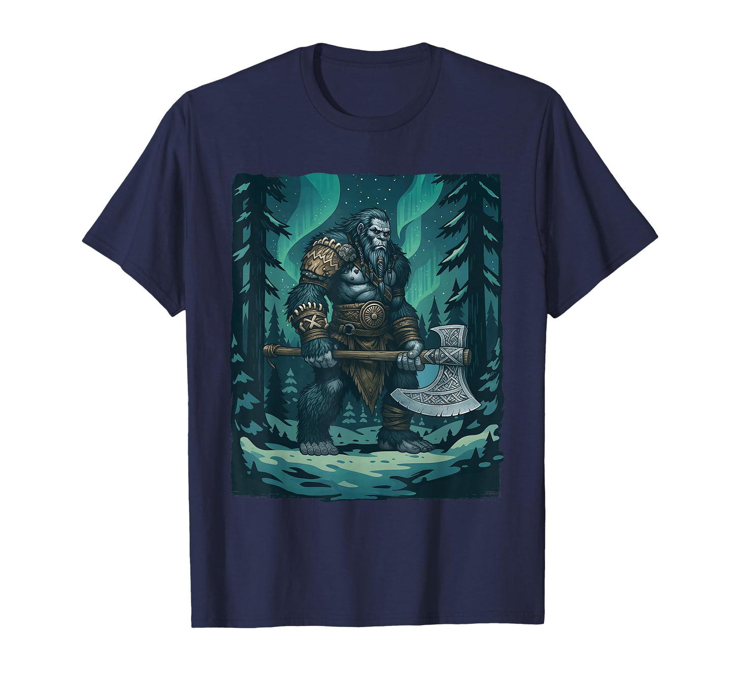 Viking Bigfoot - Sasquatch Yeti Cryptids T-Shirt