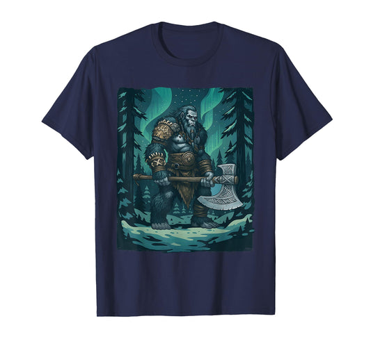 Viking Bigfoot - Sasquatch Yeti Cryptids T-Shirt
