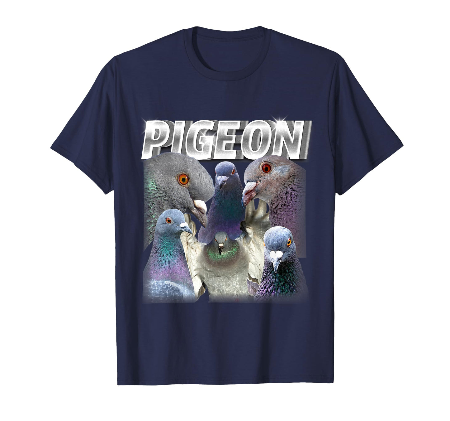 Funny Cute Pigeon Bootleg Rap Vintage Cool Bird 90s 2000s T-Shirt