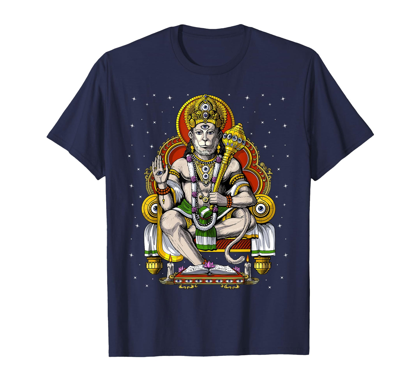 Hanuman Hindu God Hinduism Monkey Jainism Buddhism Spiritual T-Shirt