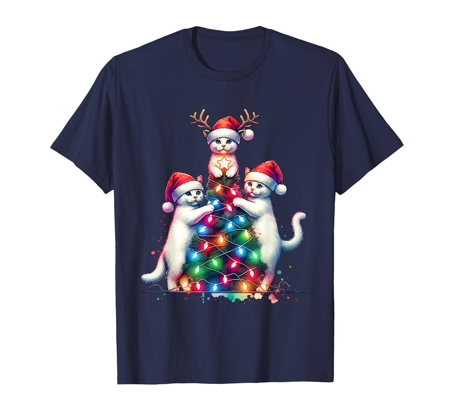 Christmas Cat Xmas Cat Lover T-Shirt