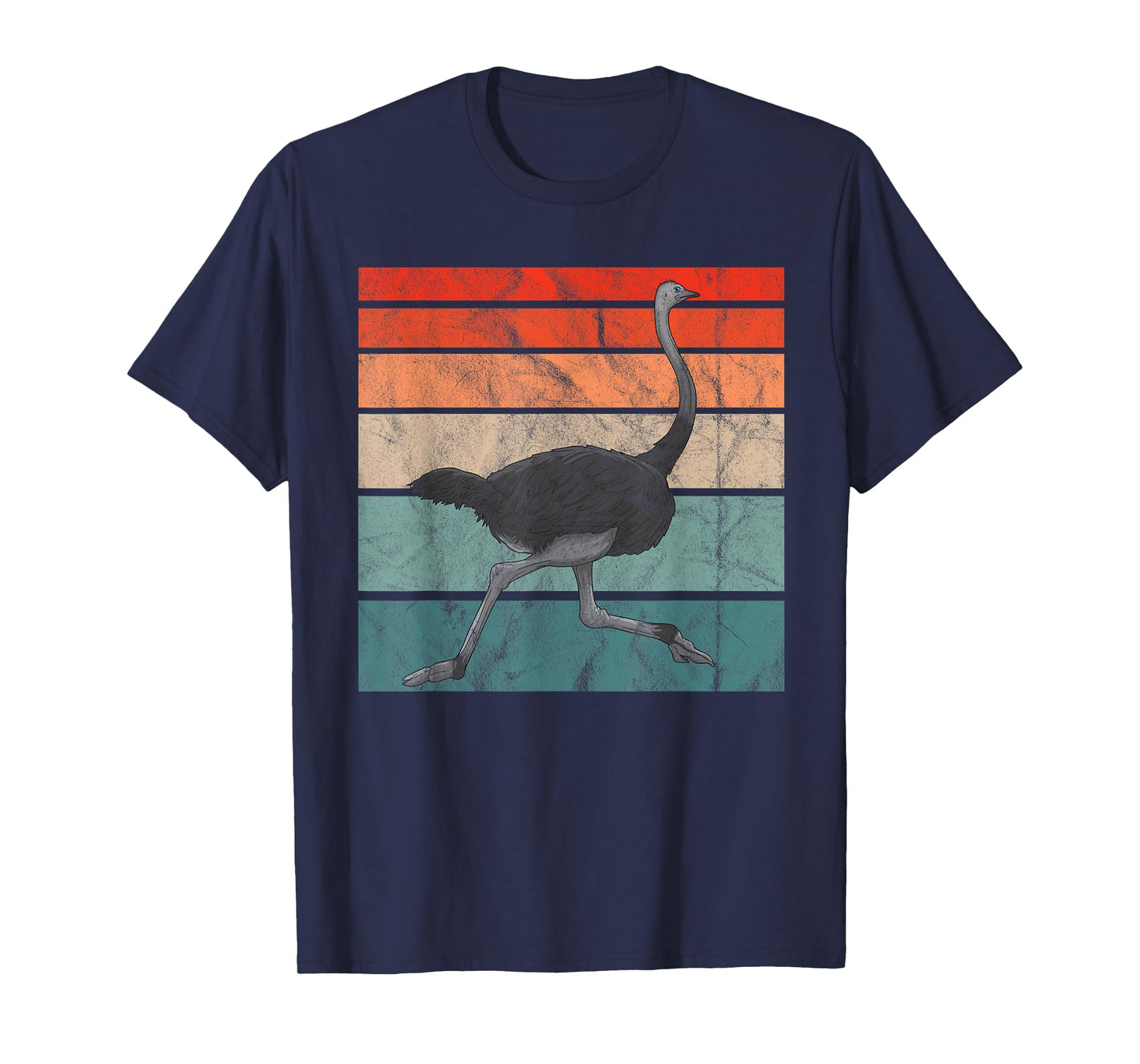Vintage Ostrich Bird Retro Africa T-Shirt