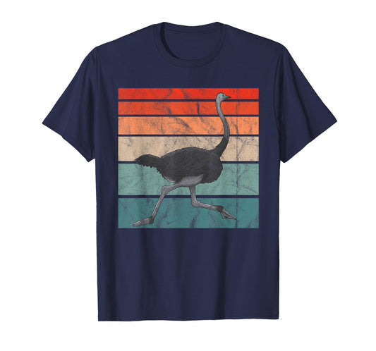 Vintage Ostrich Bird Retro Africa T-Shirt