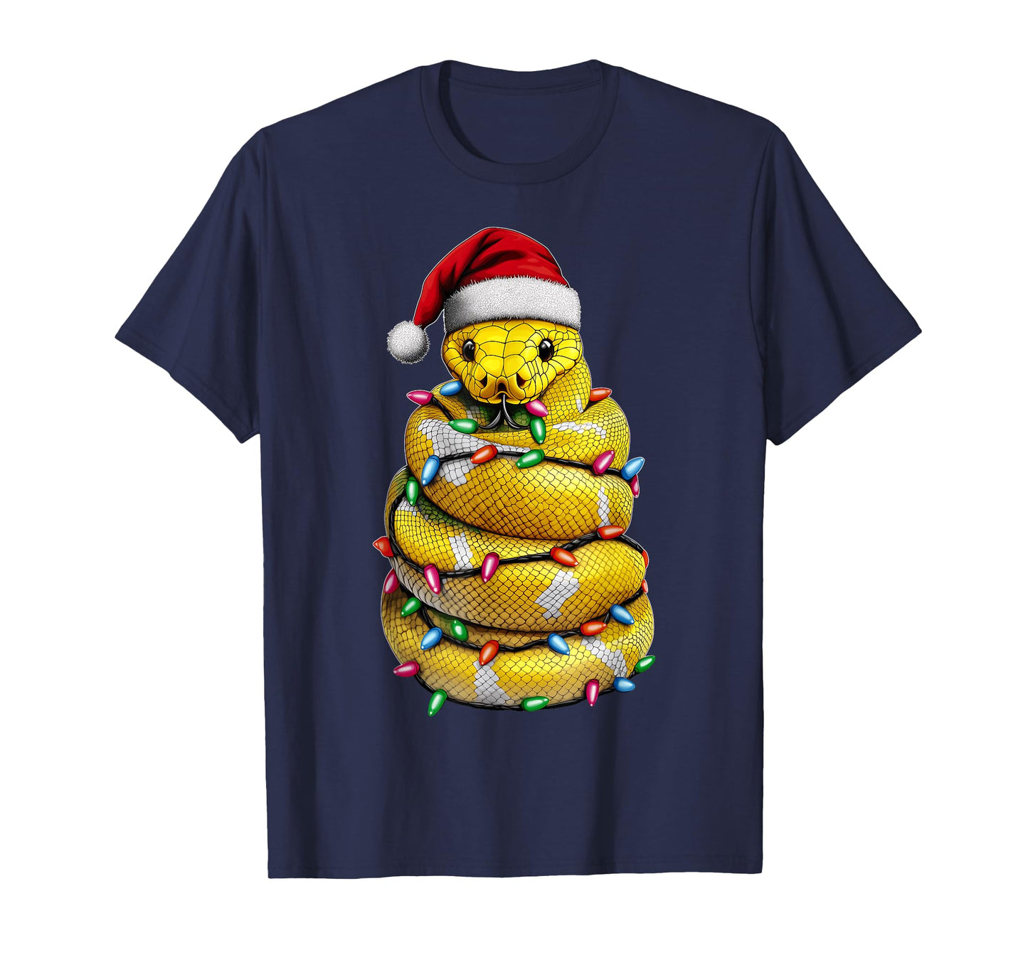 Ball Python Snake Christmas Hat Xmas T-Shirt