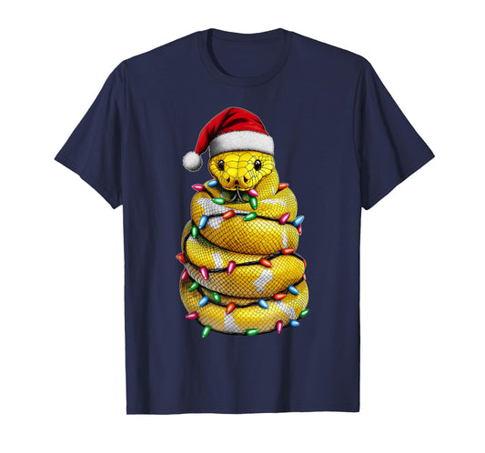 Ball Python Snake Christmas Hat Xmas T-Shirt