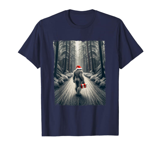 Santa Bigfoot Christmas Sasquatch Believe T-Shirt