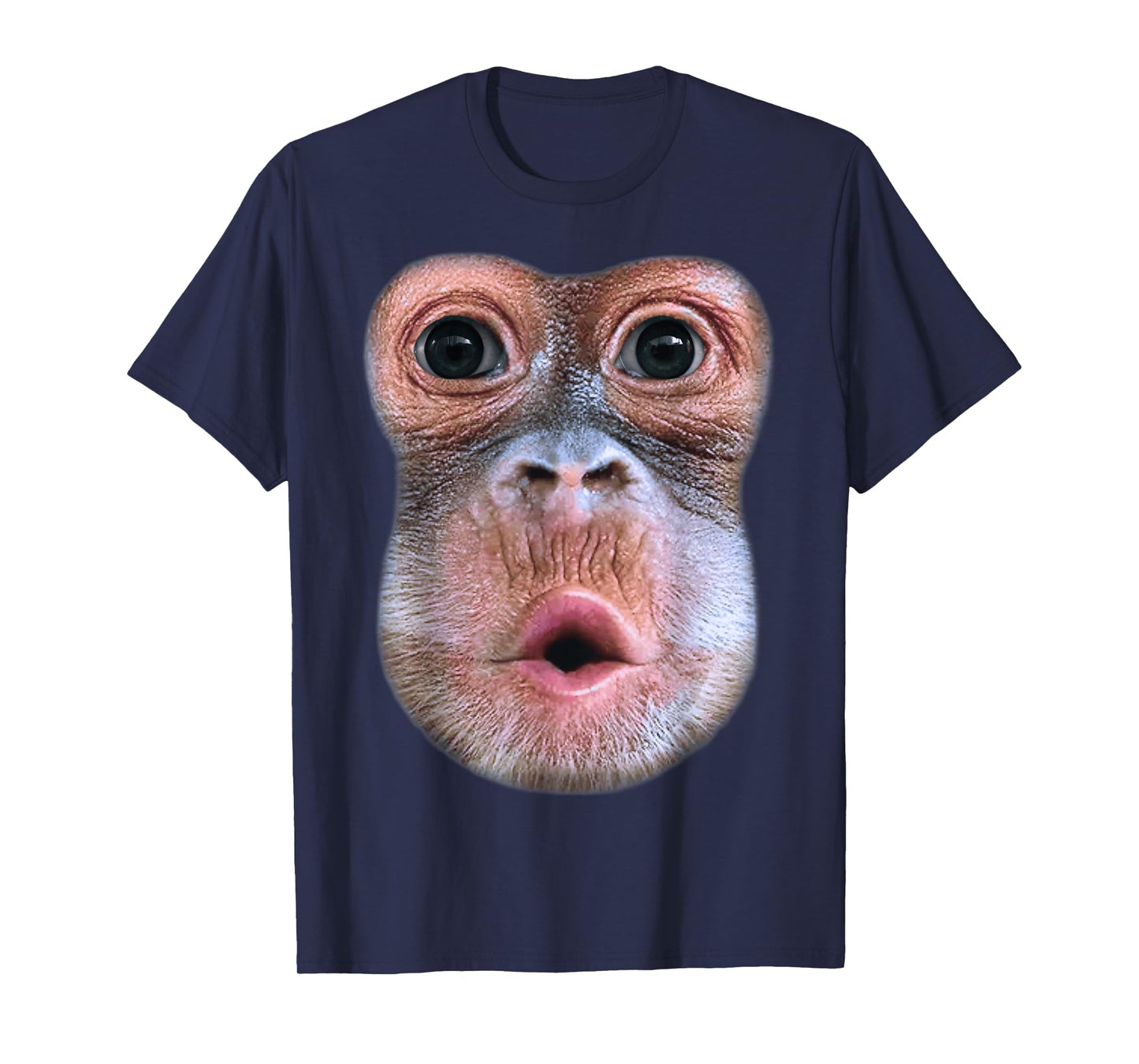 Funny Monkey Blowing Stomach Face, Monkey Blow Stomach Face T-Shirt