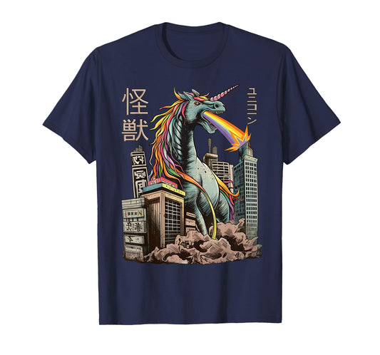 Kaiju Unicorn Japanese Monster Unicorn Anime Manga T-Shirt