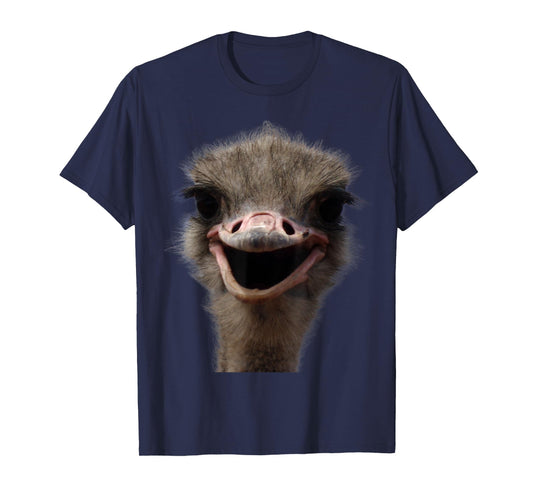 Funny Ostrich Head, Safari Bird Lover Funny Ostrich T-Shirt