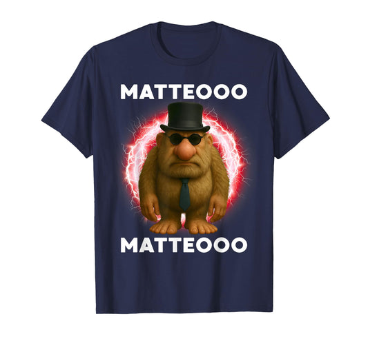 Matteo Mateo Matteooo Italian Brainrot Meme Kid Kids Boys T-Shirt