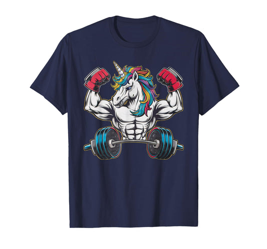 Unicorn Powerlifting Weightlifting Gym Strongman Deadlifts T-Shirt