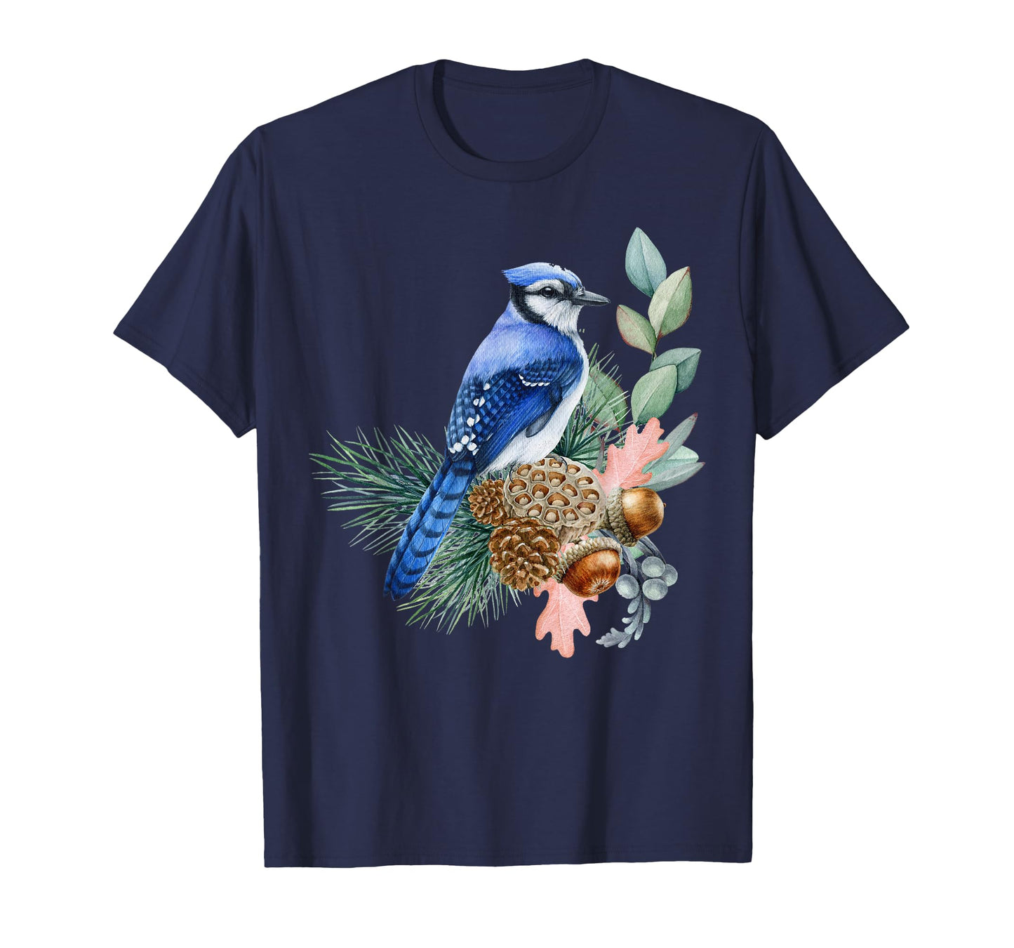 Blue Jay Bird Funny Cute Birds Animal Lover Graphic T-Shirt