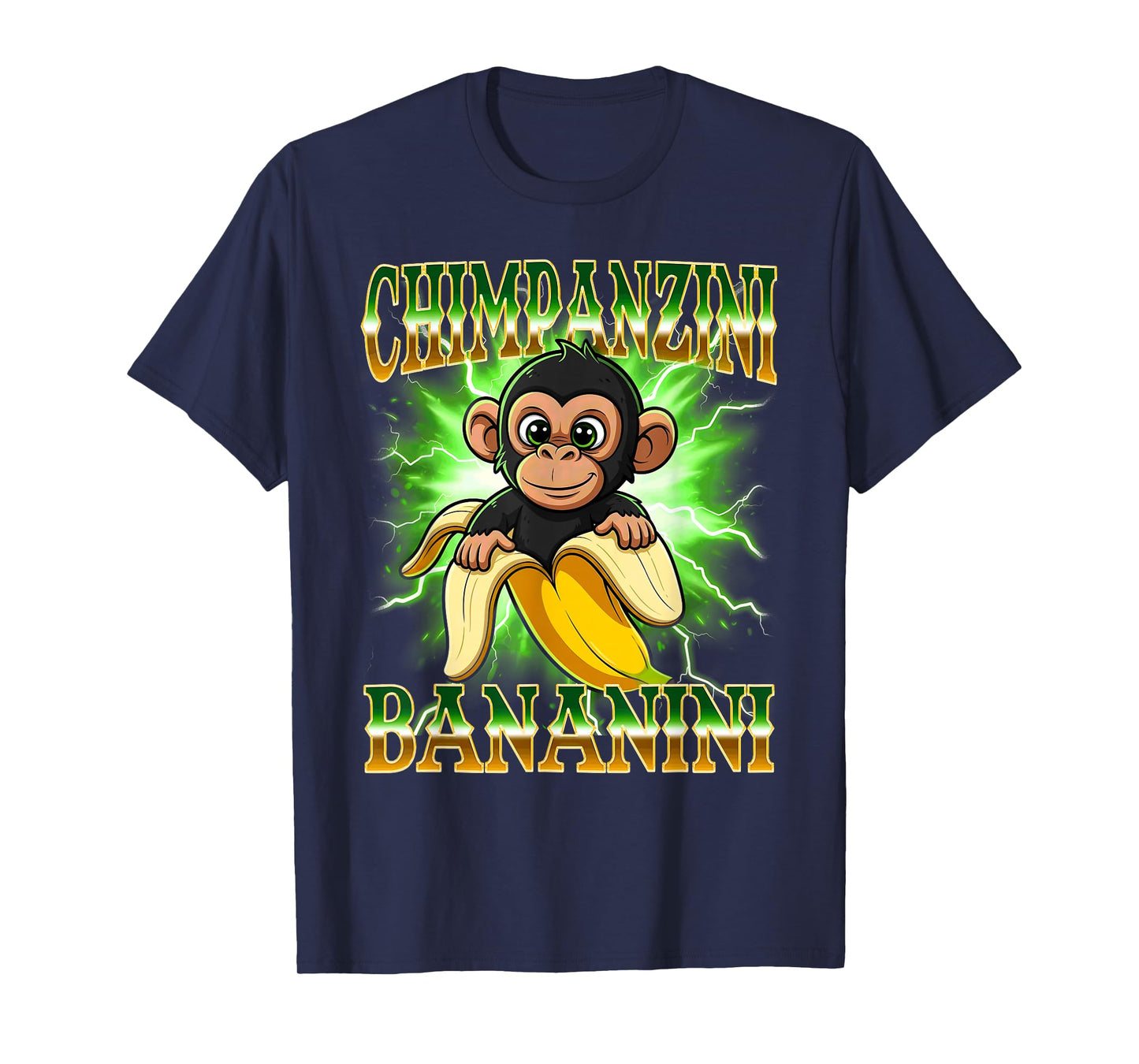 Shimpanzini Bananini Italian Brainrot Chimpanzee and Banana T-Shirt