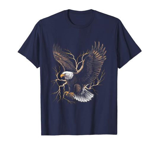 Bald eagle Bird Nature Usa Lightning T-Shirt
