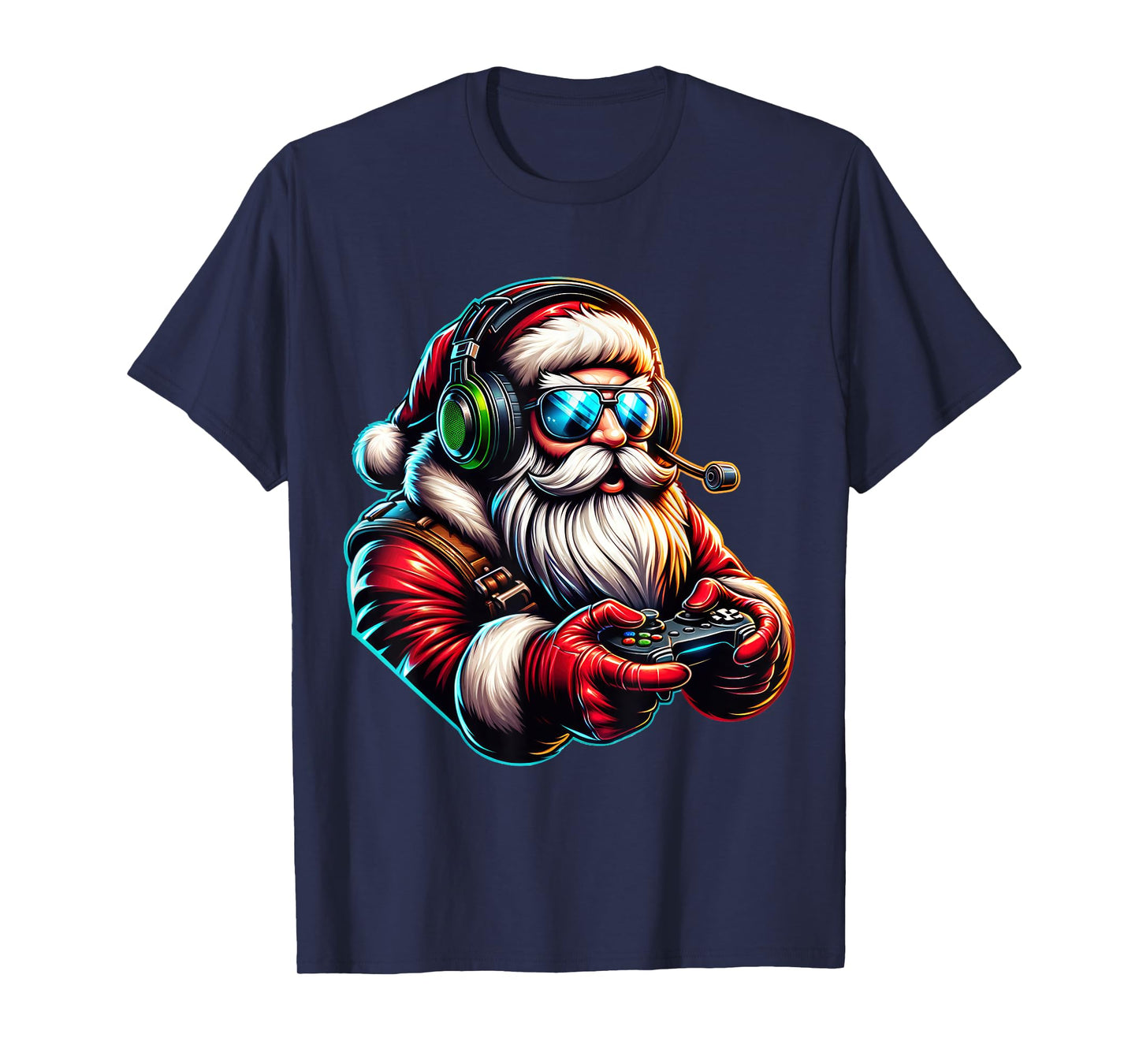 Christmas Gamer Boys Video Game Santa Xmas T-Shirt