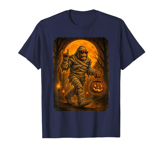 Funny Jack O Lantern Mummy Bigfoot Halloween Costumes Men T-Shirt