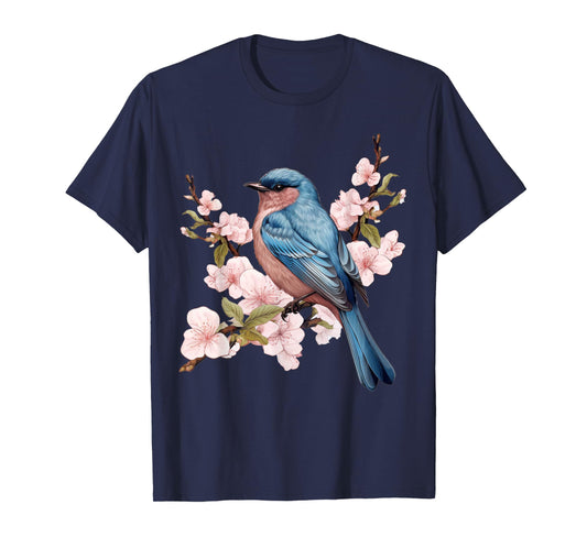 Cottagecore Aesthetic Floral Bird T-Shirt
