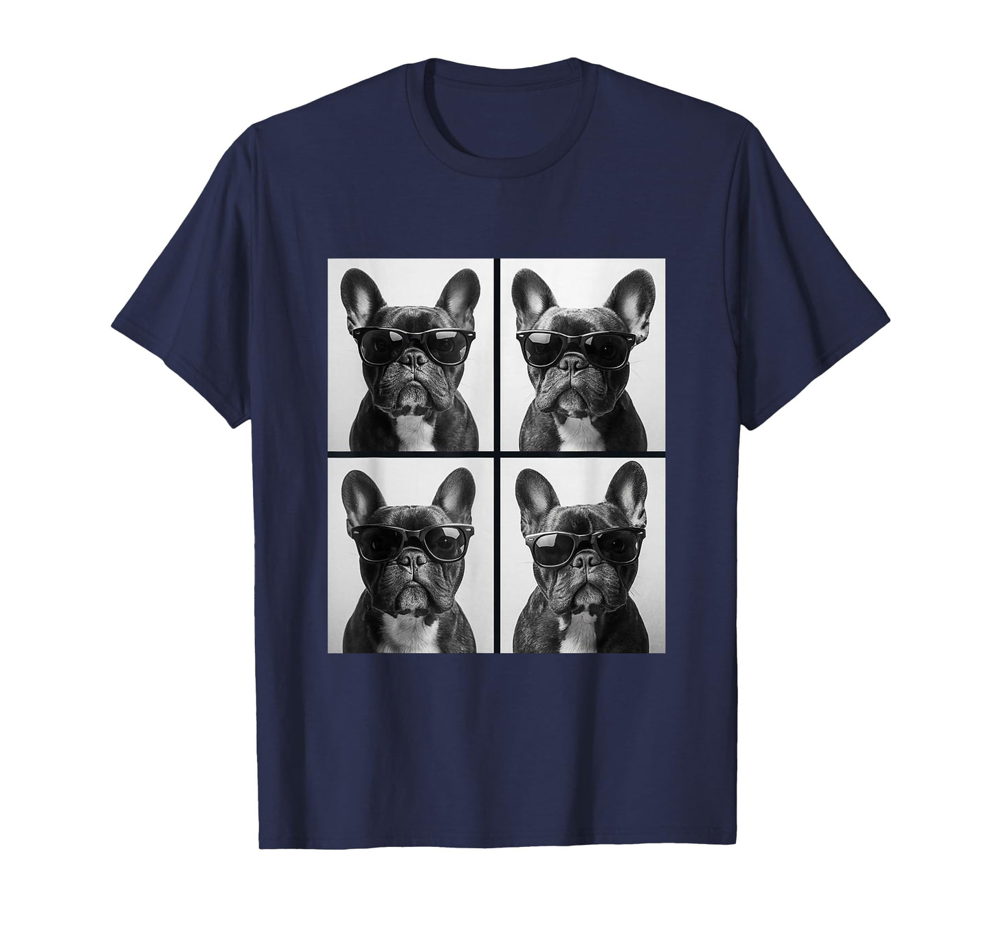 Funny French Bulldog Photobooth Selfie Gift for Dog Lover T-Shirt