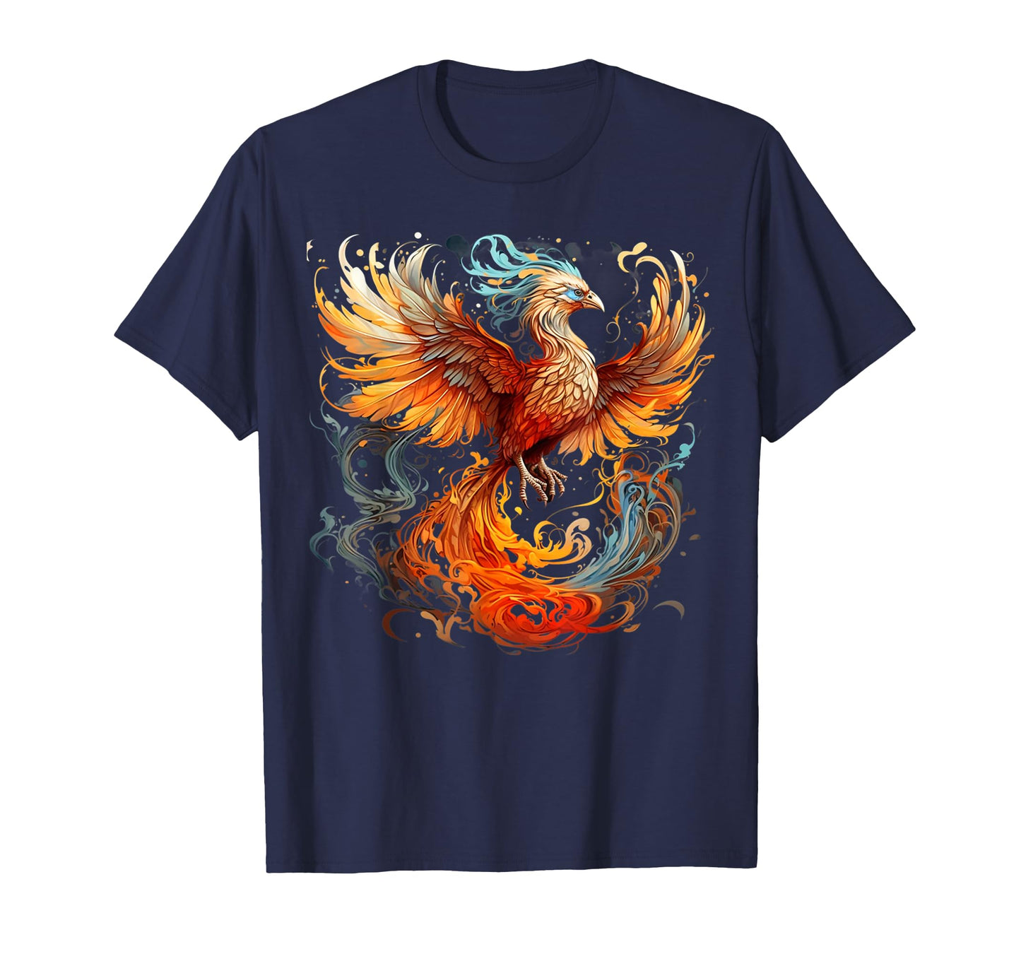 Rising Phoenix Majestic Fire Bird Fenix Fantasy Mythological T-Shirt