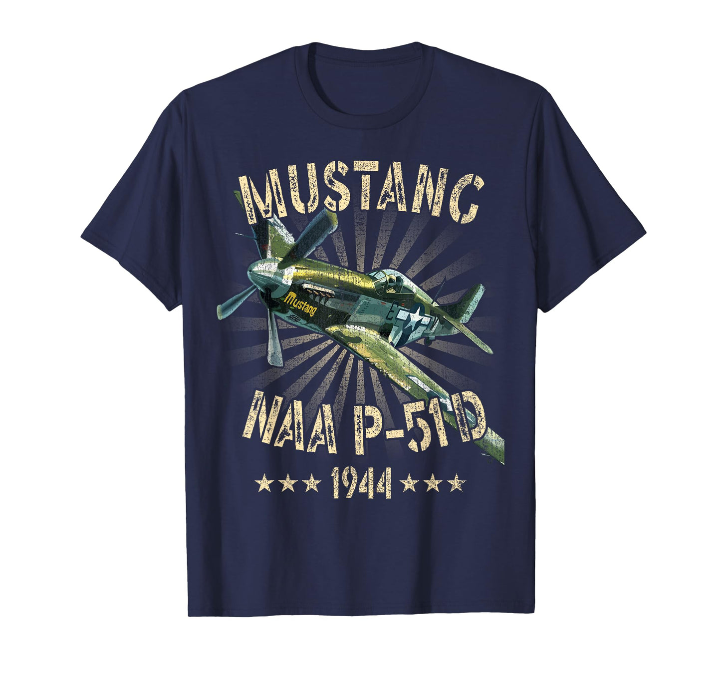 P-51D Mustang Vintage North American P-51D Fighter Warbirds T-Shirt