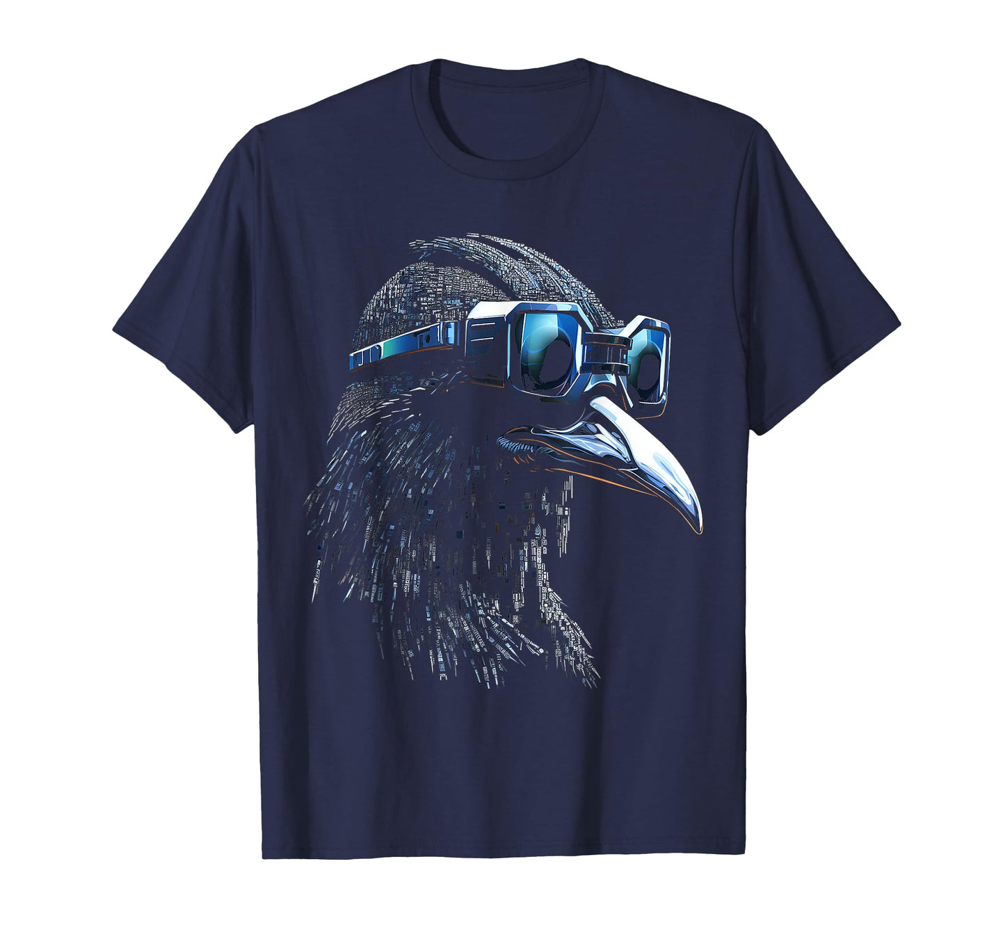 Raven Bird Pixel Art Animal Drawing Motif Raven T-Shirt