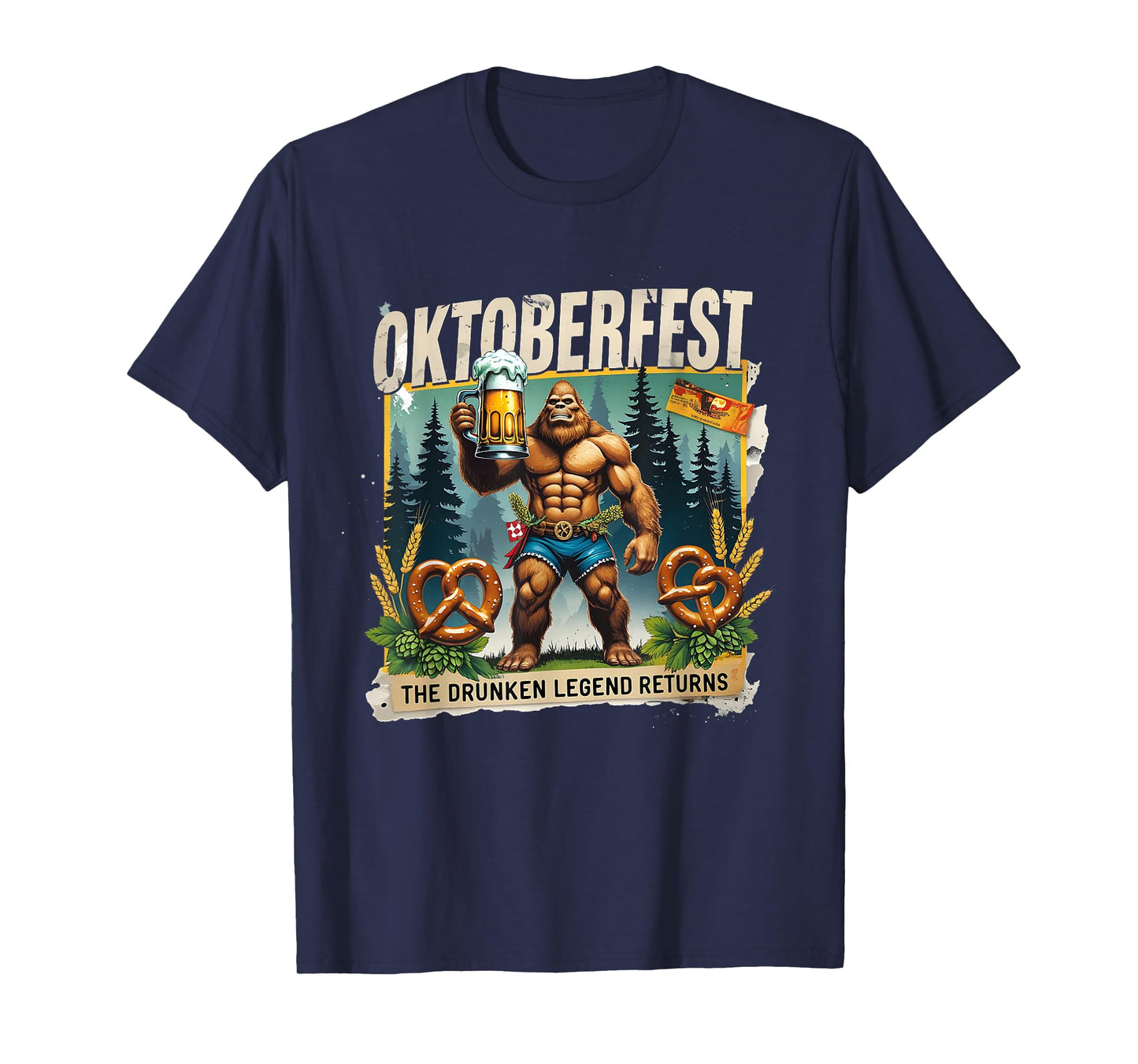Oktoberfest Bigfoot The Drunken Legend Returns Beer Club T-Shirt