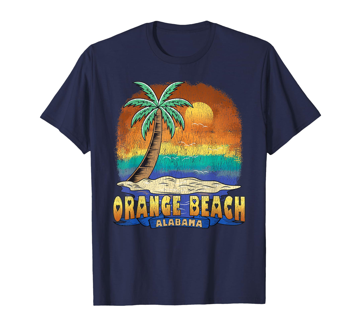 ORANGE BEACH ALABAMA | Vintage Distressed Souvenir T-Shirt