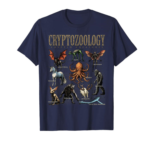 Cryptozoology Folklore Mythical Cryptid Creatures Monster T-Shirt