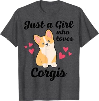 Girl Who Loves Corgi T-Shirt