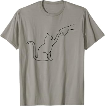 Cute Pet Tee I Love My Cat Best Friend Fist Bump Cat Lovers T-Shirt