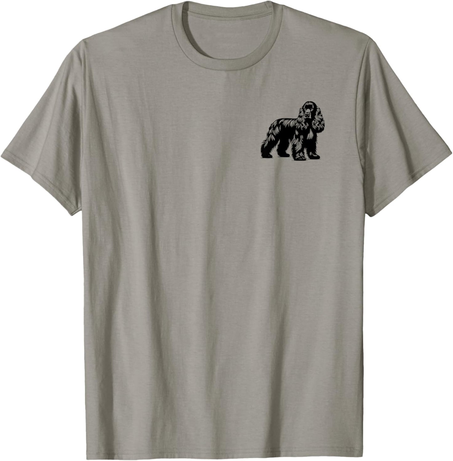 Dog Dad Mom Lover - Monochromatic Cocker Spaniel T-Shirt