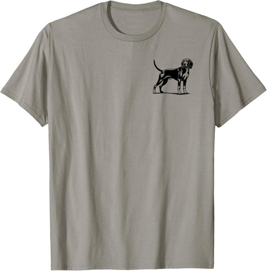 Dog Dad Mom Lover - Monochromatic Redbone Coonhound T-Shirt