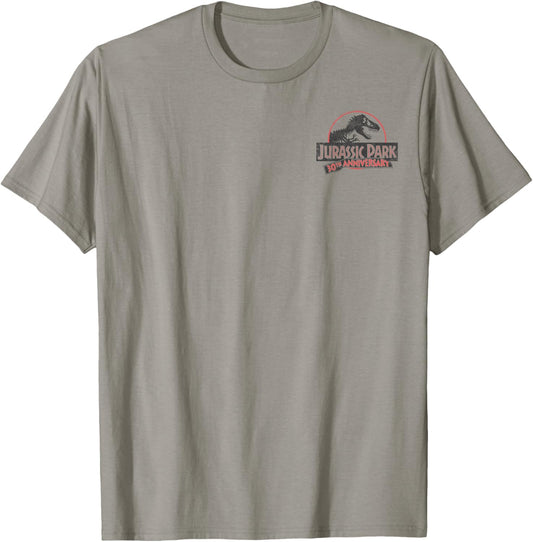 Jurassic Park 30th Anniversary Caution Retro T-Shirt