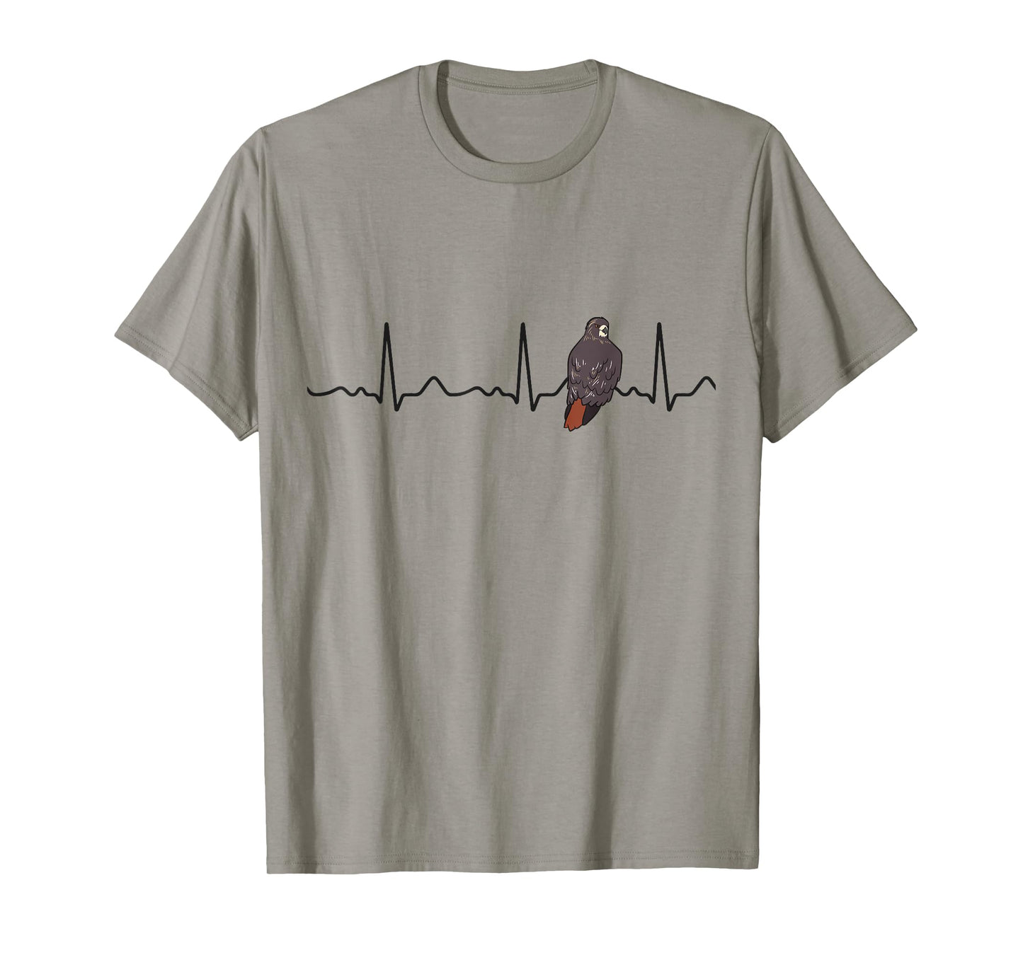 Red Tailed Hawk Heartbeat Falconry Red Tailed Hawk T-Shirt
