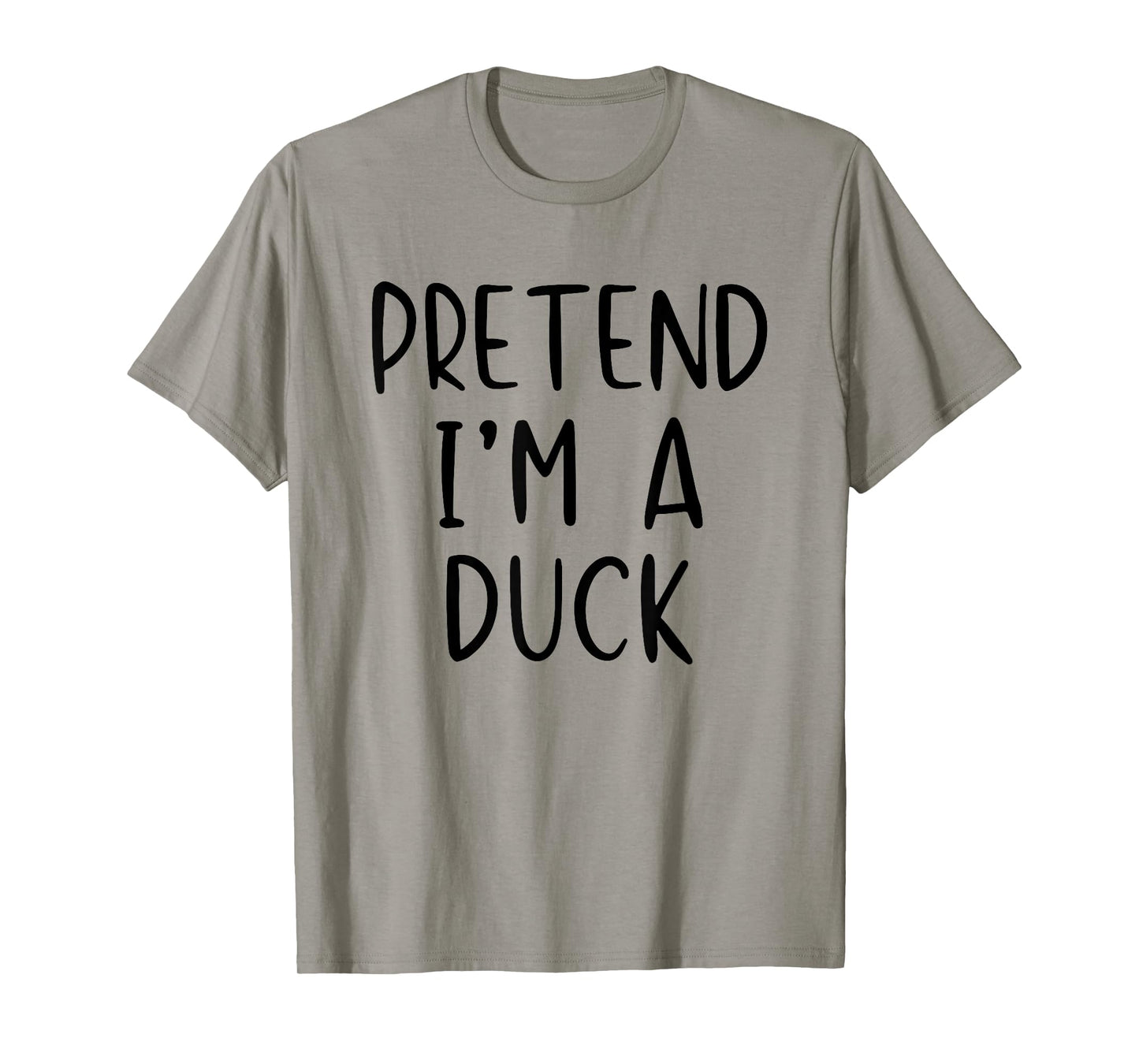 Pretend Duck Costume Halloween Lazy Funny Quick T-Shirt