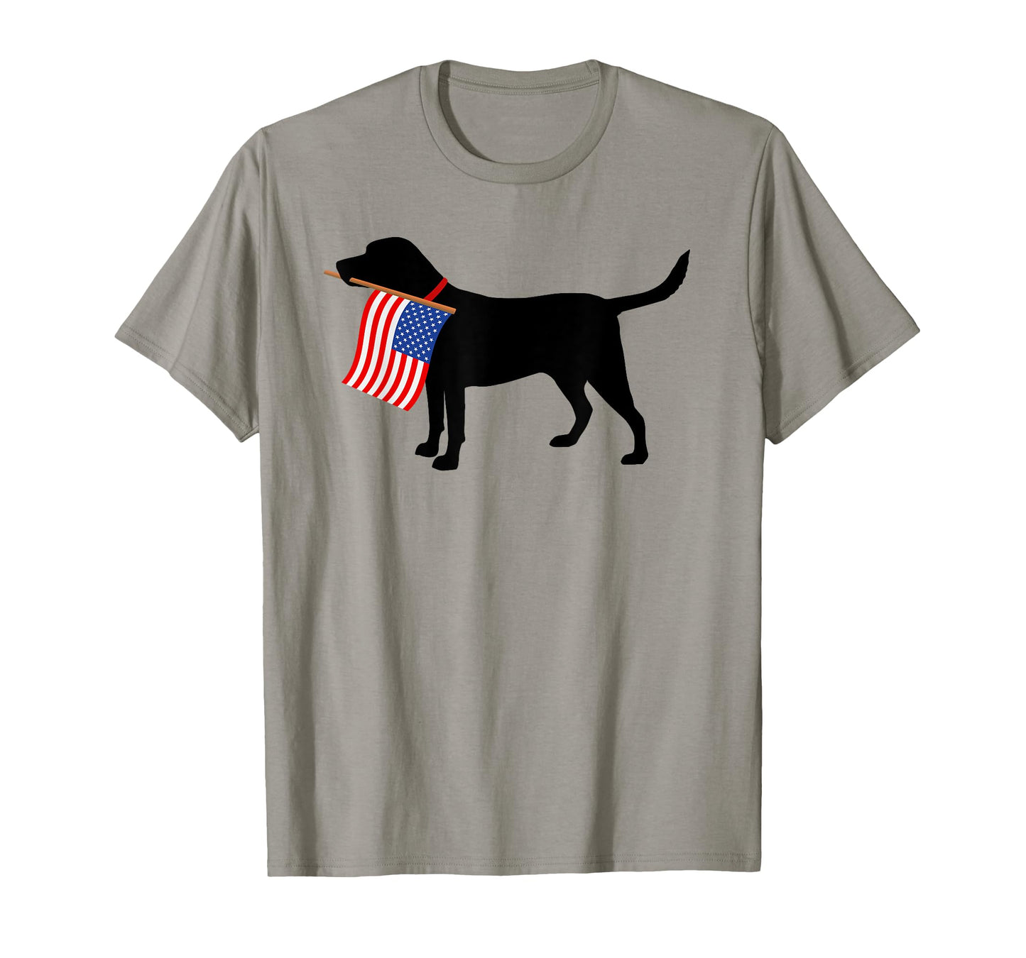 Labrador Retriever Patriotic Pooch USA Flag Dog Gift T-Shirt