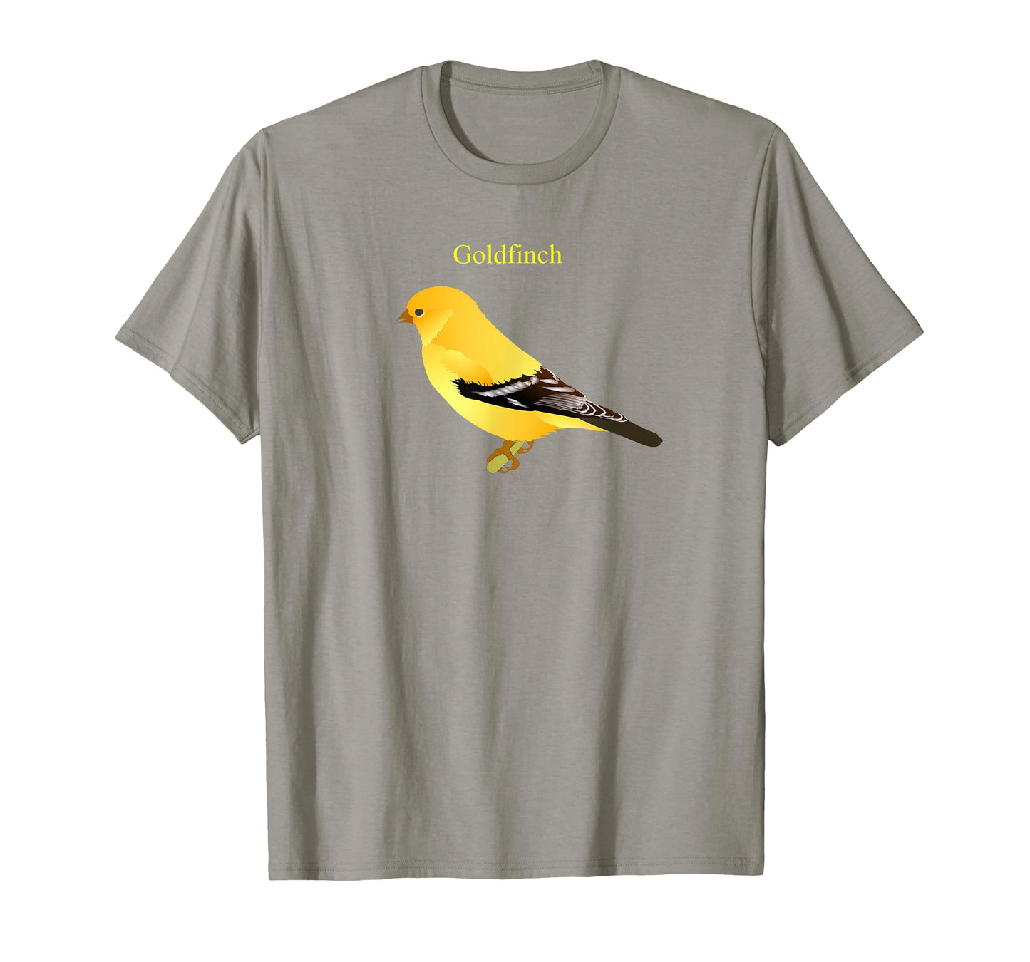 Goldfinch Songbird T-shirt Cute Yellow Bird Art T-Shirt