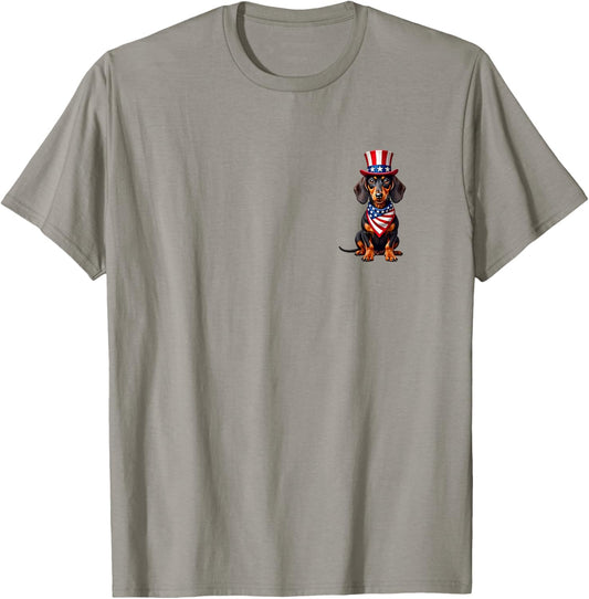 Dachshund dog, July 4th, Patriotic T-Shirt