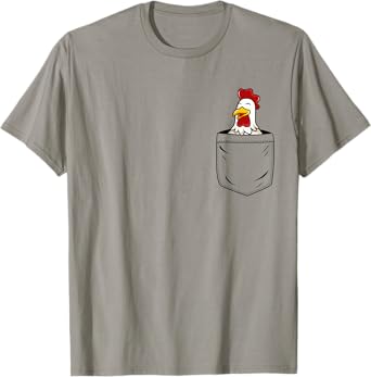 Chicken Lovers Cute Funny Chicken In Pocket T-Shirt