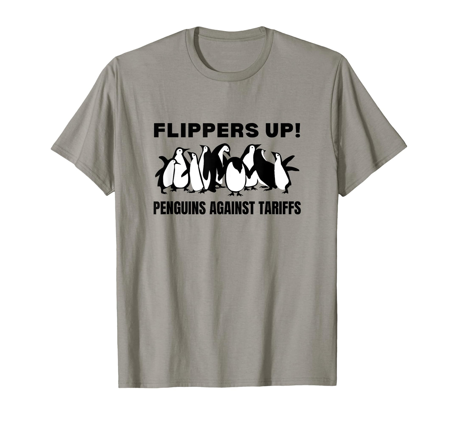 Penguins Against Tariffs Flippers Up T-Shirt