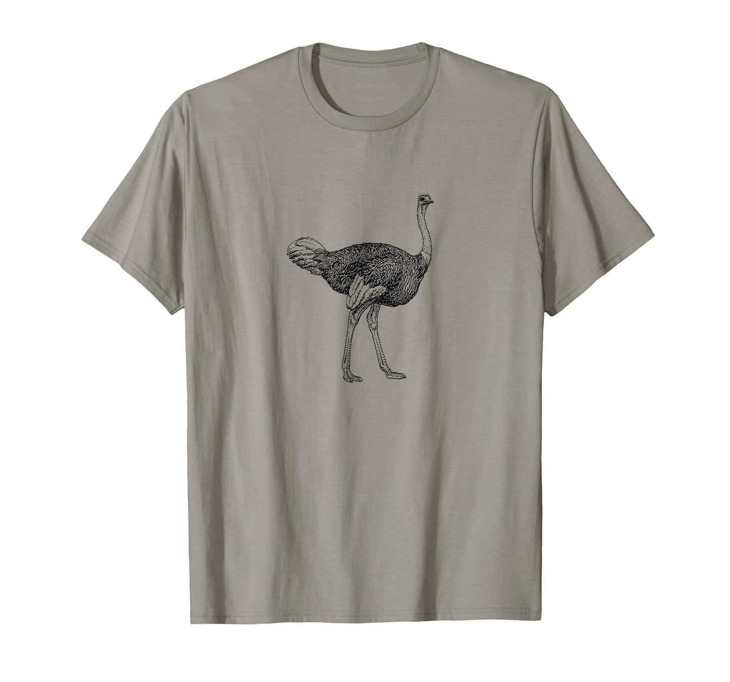 Vintage Ostrich Graphic T-Shirt Funny Ostrich Hipster Tee