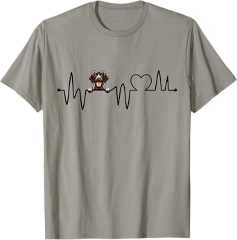 German Wirehaired Pointer Art For Men Women Kids GWP Lover T-Shirt