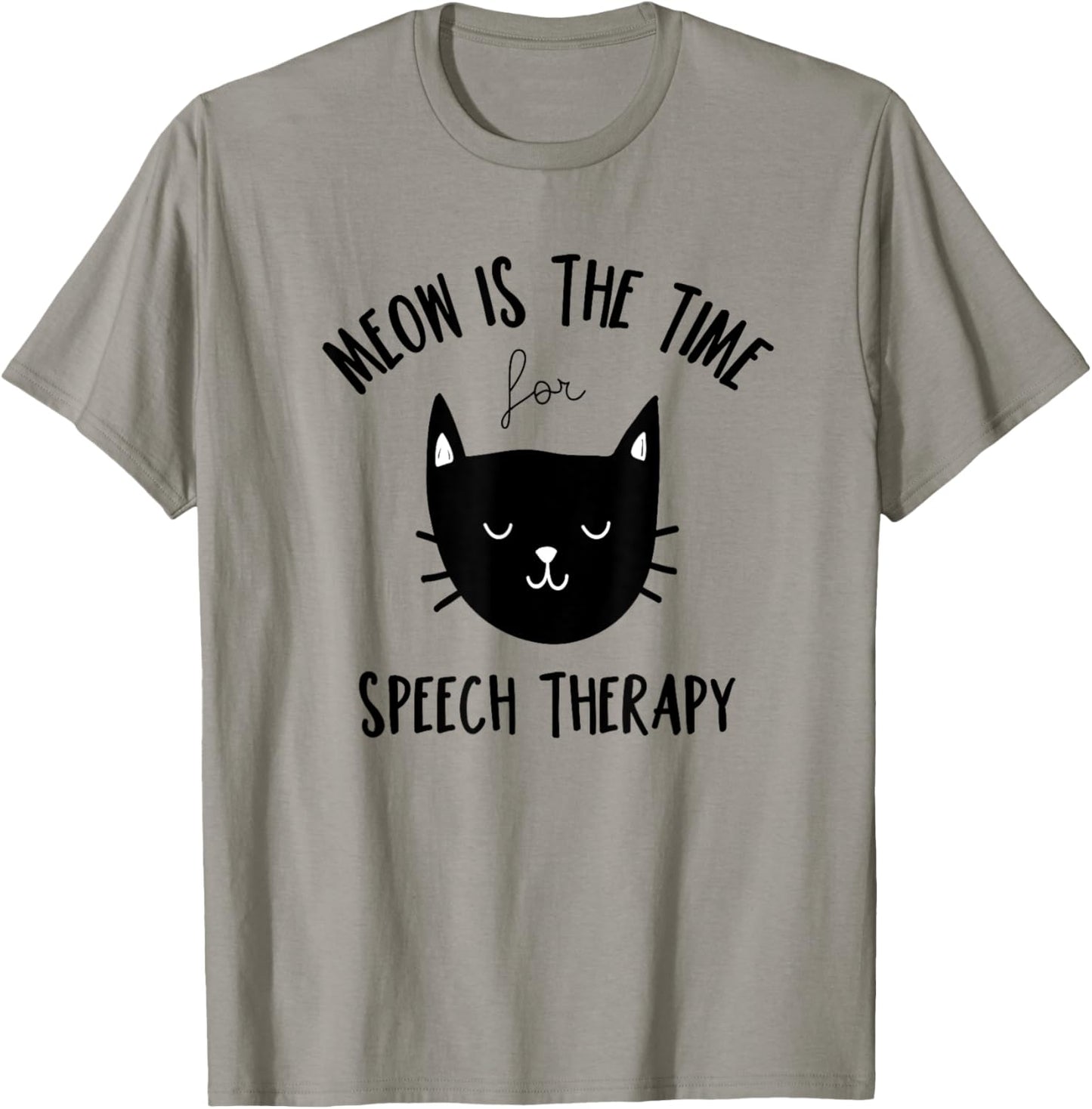 Funny Cat Pun Speech Therapy SLP Therapist Cute Kitten T-Shirt