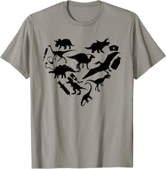 Funny Dinosaur Nurse Week 2023 Pediatric Physical CNA RN T-Shirt