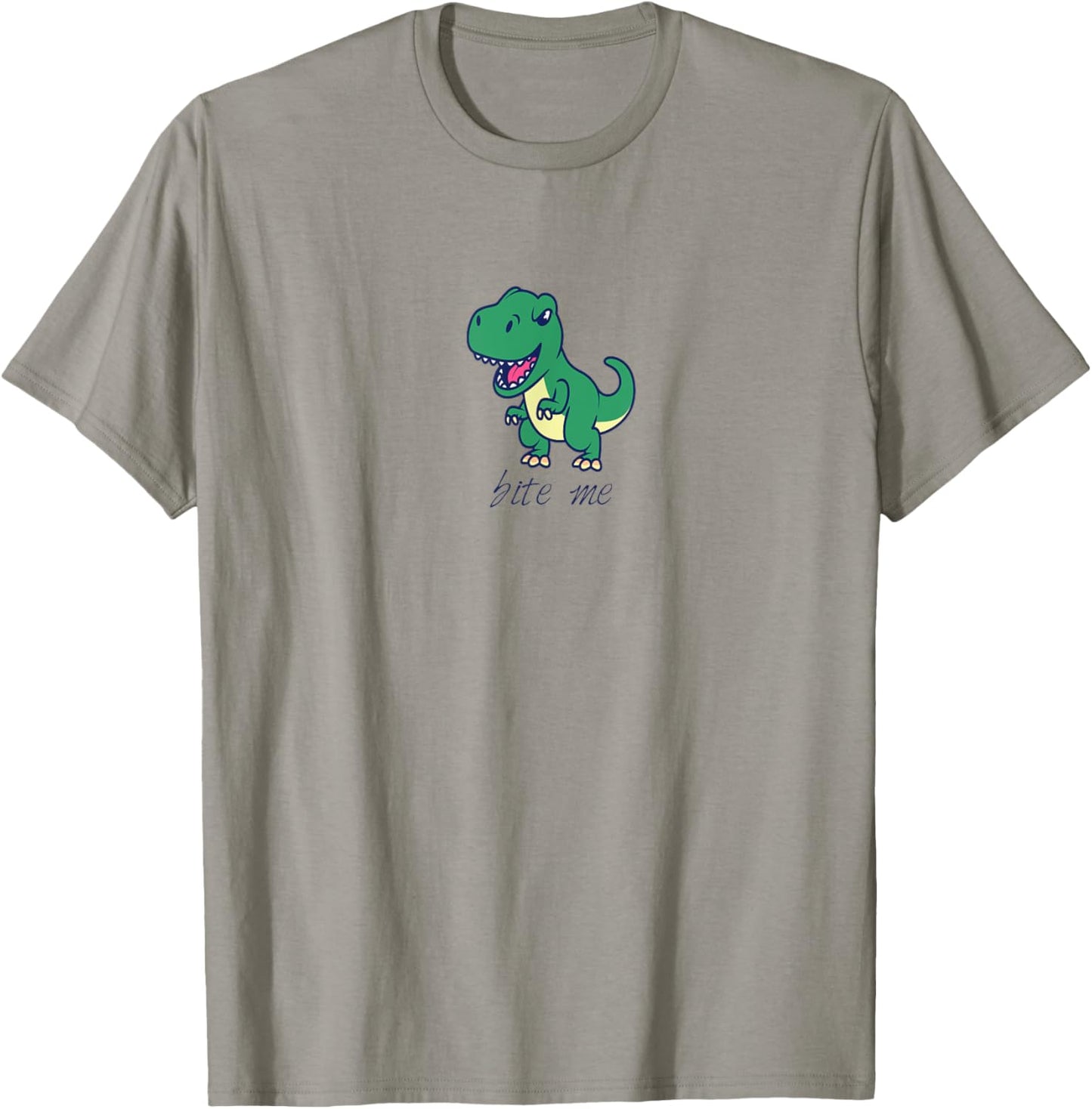Dinosaur Dino T-Rex Bite Me Saying T-Shirt