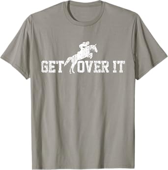Show Jumping Horse Vintage Gift Horse Riding T-Shirt